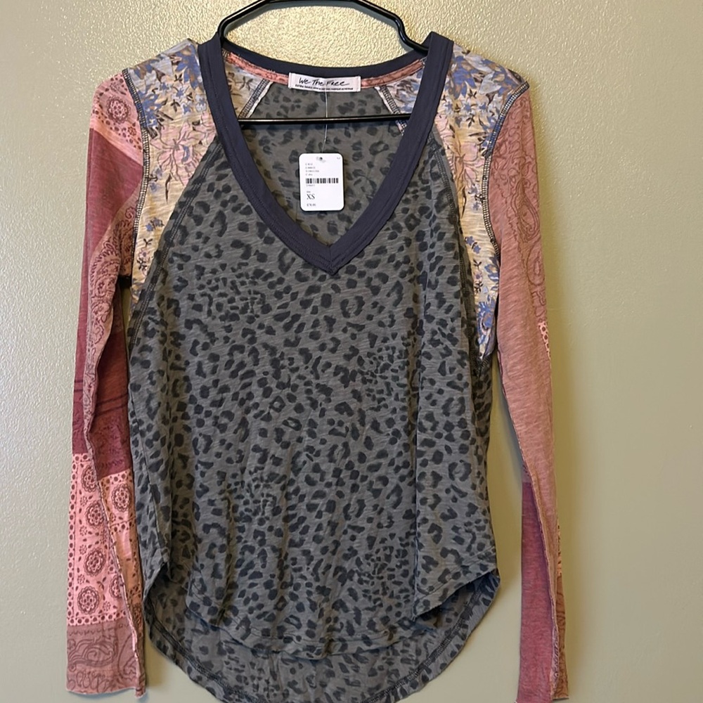 Animal and Floral Print long sleeve
